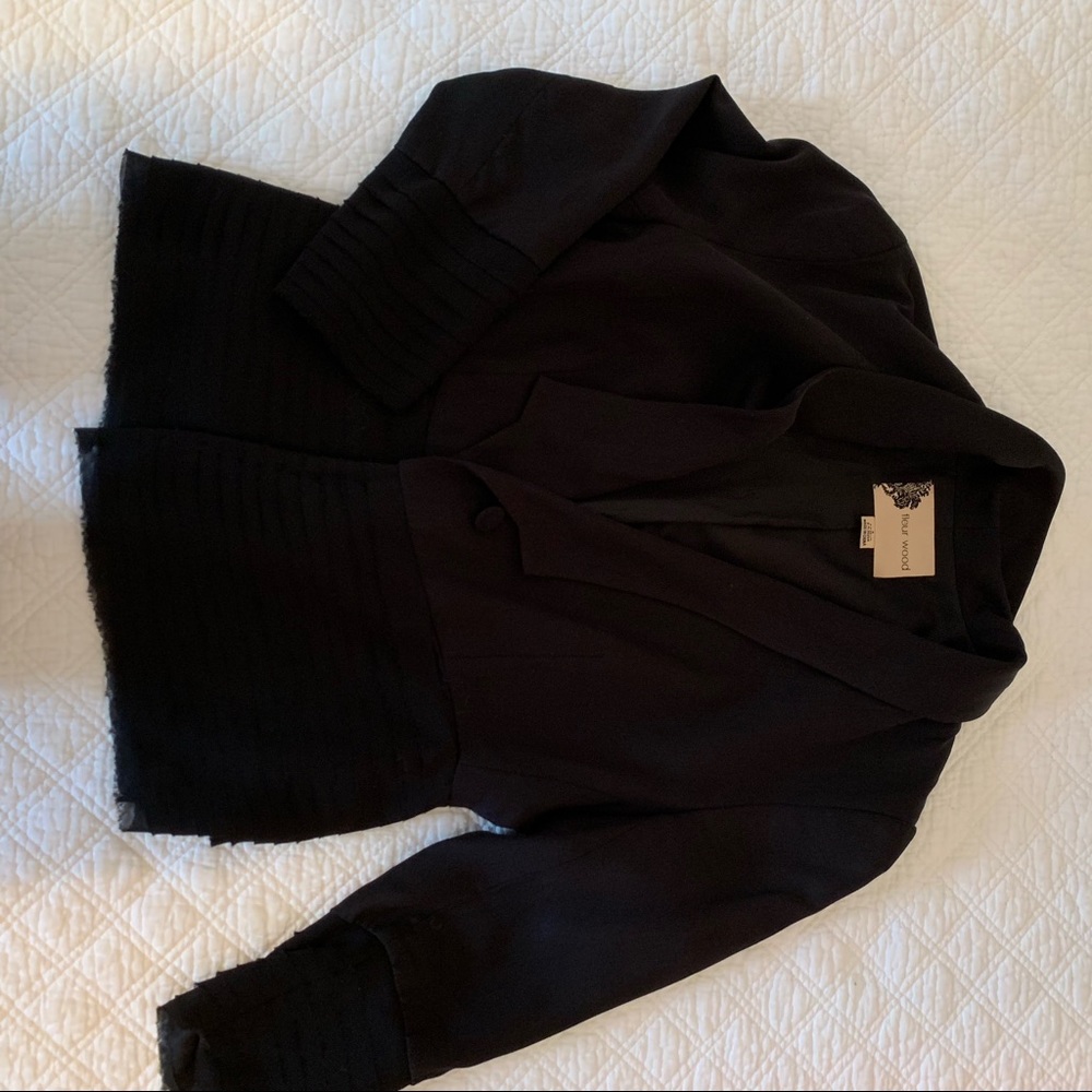 Dressy cropped sleeve blazer from Anthropologie